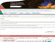 Tablet Screenshot of canalacademie.com